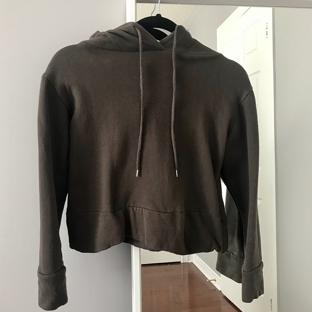 OAK + FORT Oversized Cropped Hoodie - Picture 1 of 6